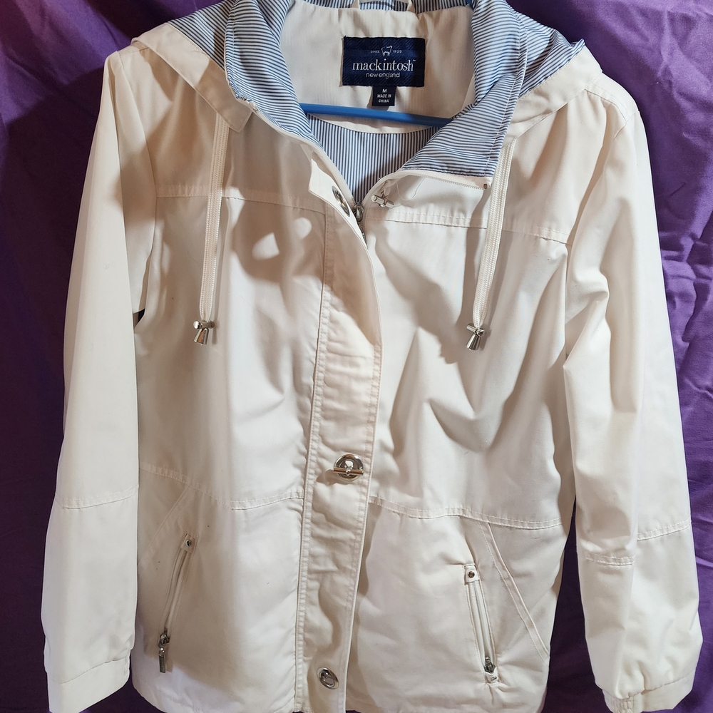 Cream Hooded Jacket